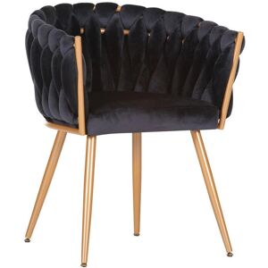 Židle Ambia Home s sametovou a zlatou konstrukcí - Chair Židle Ambia Home s sametovou a zlatou konstrukcí - Chair