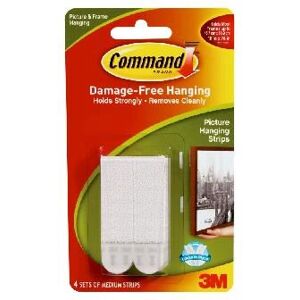 Bandes adhésives 3M 17201 - Blanc - Lot de 8, Taille Moyenne - Publicité Bandes adhésives 3M 17201 - Blanc - Lot de 8, Taille Moyenne - Publicité