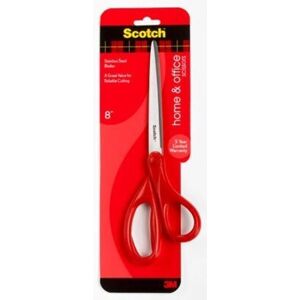 Ciseaux universels Scotch Modèle 1408 en acier inoxydable - Rouge, 20cm - Publicité Ciseaux universels Scotch Modèle 1408 en acier inoxydable - Rouge, 20cm - Publicité