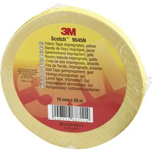 3M 9545NY15 Fabric Tape - Yellow - 50m x 15mm - Heavy Duty 3M 9545NY15 Fabric Tape - Yellow - 50m x 15mm - Heavy Duty