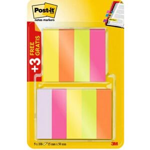 Post-it 3M Etiketten und Marker - Verschiedene Farben Post-it 3M Etiketten und Marker - Verschiedene Farben