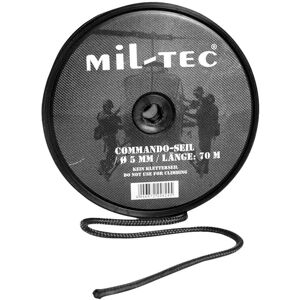 Mil-Tec 70m/5mm Sort nylonreb - Reb Mil-Tec 70m/5mm Sort nylonreb - Reb