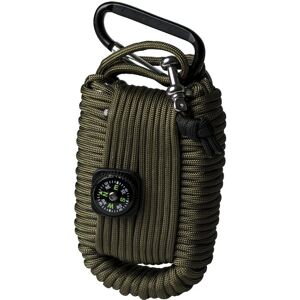 Mil-Tec Kit de survie paracorde vert olive - 25 éléments - Publicité Mil-Tec Kit de survie paracorde vert olive - 25 éléments - Publicité