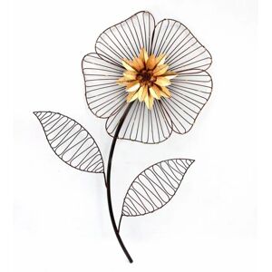 HOFMANN LIVING AND MORE Gold Wandblume - Wanddeko HOFMANN LIVING AND MORE Gold Wandblume - Wanddeko