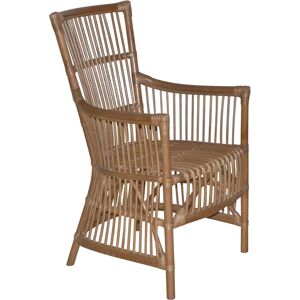 HOFMANN LIVING AND MORE Armlehnstuhl - Modern Handgefertigter Rattanstuhl Braun HOFMANN LIVING AND MORE Armlehnstuhl - Modern Handgefertigter Rattanstuhl Braun
