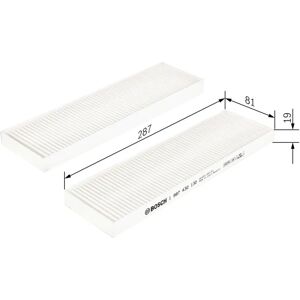 Bosch Air Filter - Passenger Compartment, Model 1 987 432 132 Bosch Air Filter - Passenger Compartment, Model 1 987 432 132