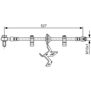 Joustava jarruletku BOSCH 1 987 476 041 - Brake Hose Joustava jarruletku BOSCH 1 987 476 041 - Brake Hose