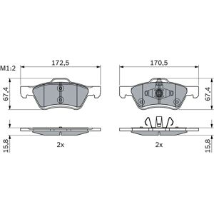 Bosch Bpmz190 - Jarrupalat Chevrolet Trailblazer, Ford Maverick, Mazda Bosch Bpmz190 - Jarrupalat Chevrolet Trailblazer, Ford Maverick, Mazda