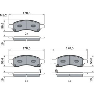 Bosch 0 986 494 966 Low-Metallic jarrupalat - Jarrutyyppi Bosch 0 986 494 966 Low-Metallic jarrupalat - Jarrutyyppi
