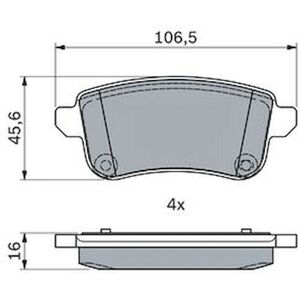 Bosch Modèle 4406000Q3C Plaquettes de frein arrière - Plaquettes de frein - Publicité Bosch Modèle 4406000Q3C Plaquettes de frein arrière - Plaquettes de frein - Publicité