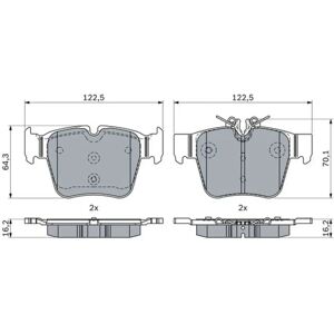 Plaquettes de frein Bosch - Modèle 0 986 424 334 - pour Mercedes-Benz C et GLC - Publicité Plaquettes de frein Bosch - Modèle 0 986 424 334 - pour Mercedes-Benz C et GLC - Publicité