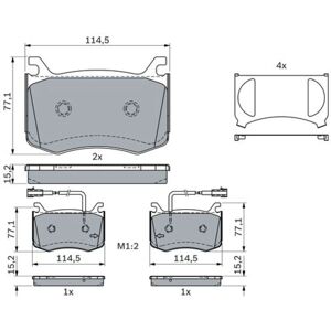 Pastillas de freno Bosch - 0 986 424 385 - Delantera, Alfa Romeo Pastillas de freno Bosch - 0 986 424 385 - Delantera, Alfa Romeo