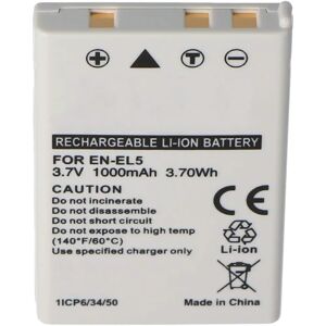 Batería para cámara Nikon EN-EL5 - 1100mAh Li-ion recargable Batería para cámara Nikon EN-EL5 - 1100mAh Li-ion recargable