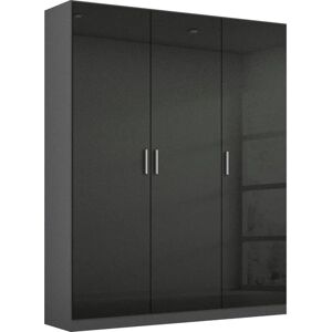 Rauch Celle Kleiderschrank - Hochglanz Grau, Alu-Griffe, 3 Türen Rauch Celle Kleiderschrank - Hochglanz Grau, Alu-Griffe, 3 Türen