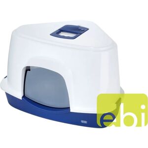 Toilette d’angle pour chat EBI Prism 70GT - Grand, Bleu - Publicité Toilette d’angle pour chat EBI Prism 70GT - Grand, Bleu - Publicité