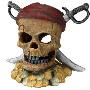 Décoration de crâne de pirate Aqua Della - 7x7x8cm - Publicité Décoration de crâne de pirate Aqua Della - 7x7x8cm - Publicité