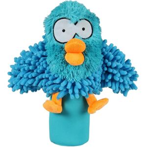 Jouet en peluche bleu Coockoo avec bouteille et crissement - Publicité Jouet en peluche bleu Coockoo avec bouteille et crissement - Publicité