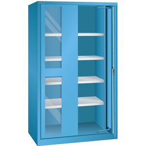 LISTA Schwerlastschrank - 4 Verstellbare Regale - Glas Türen LISTA Schwerlastschrank - 4 Verstellbare Regale - Glas Türen