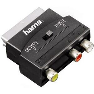 Hama - Adaptateur Vidéo - Scart vers Rca X 3 Noir - Publicité Hama - Adaptateur Vidéo - Scart vers Rca X 3 Noir - Publicité