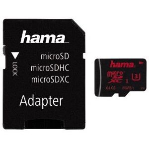 Hama 00123979 Paměťová karta - 64GB UHS Class 3 Hama 00123979 Paměťová karta - 64GB UHS Class 3