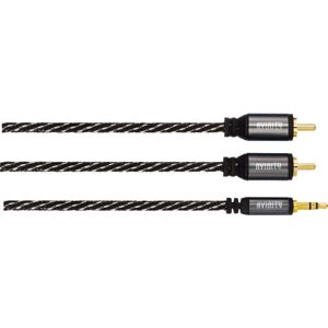 Avinity 00127076 ljudkabel - 0,5 m - 2 x RCA - 3,5 mm - Svart Avinity 00127076 ljudkabel - 0,5 m - 2 x RCA - 3,5 mm - Svart
