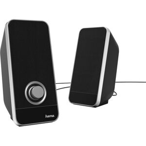 Hama Sonic LS-206 - 2.0 Canaux - 6W - Noir, Argent - Haut-parleurs Hama Sonic LS-206 - 2.0 Canaux - 6W - Noir, Argent - Haut-parleurs