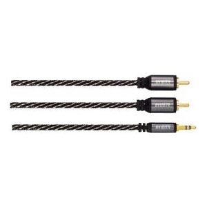 Câble Audio Avinity 3m - 2xRCA / 3.5mm - Noir - Publicité Câble Audio Avinity 3m - 2xRCA / 3.5mm - Noir - Publicité