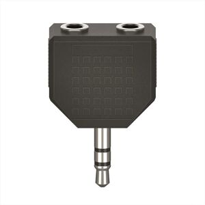 Adaptateur audio Hama 00205191 - Stéréo, Noir - Publicité Adaptateur audio Hama 00205191 - Stéréo, Noir - Publicité