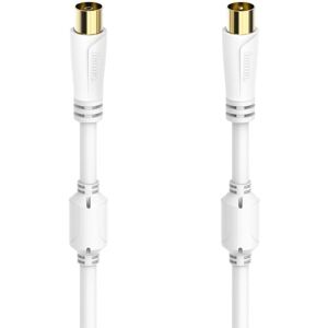 Hama 00205248 coaxial cable - White - 5m Hama 00205248 coaxial cable - White - 5m