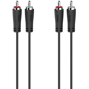 Hama 00205093 Audio Cable - 5m RCA Black Hama 00205093 Audio Cable - 5m RCA Black
