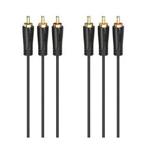 Cavo audio HAMA, 3 m, RCA, Oro Cavo audio HAMA, 3 m, RCA, Oro