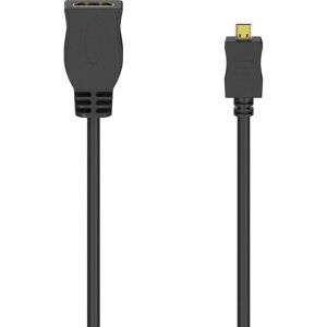 Hama HDMI Microställa till Standardkabel - 0,1m Hama HDMI Microställa till Standardkabel - 0,1m