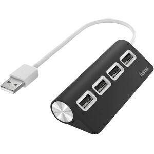 Hama 00200119 USB-Hub - Schwarz - 4 Ports - USB 2.0 Hama 00200119 USB-Hub - Schwarz - 4 Ports - USB 2.0