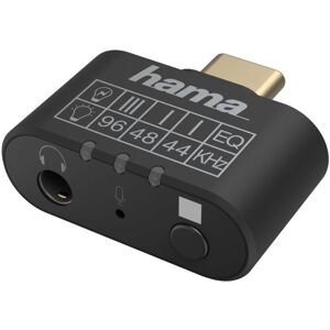 Hama 00200302 USB-C to 3.5mm Audio Adapter - Black Hama 00200302 USB-C to 3.5mm Audio Adapter - Black