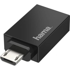 Hama 00200307 Micro-USB naar USB Type-A Kabeladapter - Zwart Hama 00200307 Micro-USB naar USB Type-A Kabeladapter - Zwart