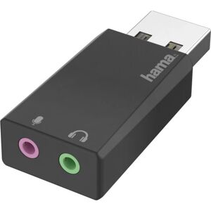 Hama USB Audio Adapter 2x3.5mm Stereo - Cable Gender Changer Hama USB Audio Adapter 2x3.5mm Stereo - Cable Gender Changer