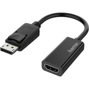 Hama 00200335 Video Cable Adapter - DisplayPort HDMI - Black Hama 00200335 Video Cable Adapter - DisplayPort HDMI - Black