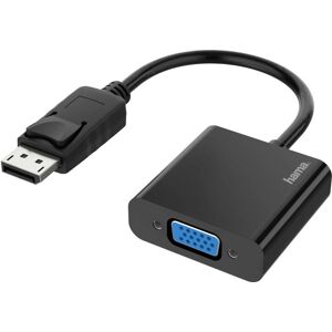 Hama DisplayPort VGA Adapter - Full HD - Black Hama DisplayPort VGA Adapter - Full HD - Black