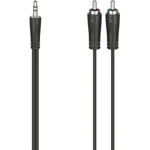 Câble Audio Hama 0,75m - 3,5mm à 2x RCA Câble Audio Hama 0,75m - 3,5mm à 2x RCA