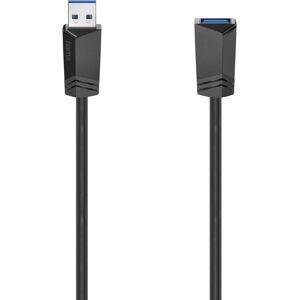 Hama USB cable - 1.5m - Black - USB 3.0 Extension Hama USB cable - 1.5m - Black - USB 3.0 Extension
