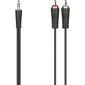 Hama 00200721 Audiokabel - 5m, Stereo, Schwarz Hama 00200721 Audiokabel - 5m, Stereo, Schwarz