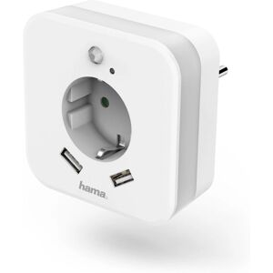 Hama Nachtlamp met USB en Bewegingssensor - Steckdose en Sensor Hama Nachtlamp met USB en Bewegingssensor - Steckdose en Sensor