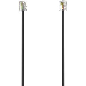 Hama 00201138 Telefonkabel - 6m - Schwarz Hama 00201138 Telefonkabel - 6m - Schwarz
