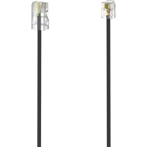 Hama 00201141 Telefonkabel - 3m, Schwarz Hama 00201141 Telefonkabel - 3m, Schwarz