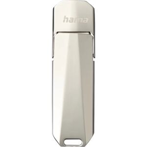 Hama Uni-C Deluxe USB Flash Drive - 256GB, USB-C 3.1 Gen 1, Silver Hama Uni-C Deluxe USB Flash Drive - 256GB, USB-C 3.1 Gen 1, Silver