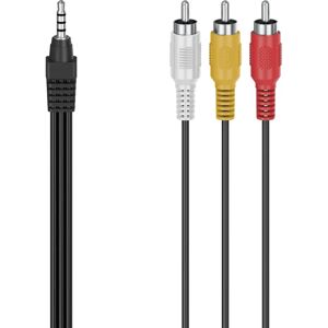 Hama 00305016 Audio-/Video-Kabel 1,5 m 3,5 mm 4-polig RCA Hama 00305016 Audio-/Video-Kabel 1,5 m 3,5 mm 4-polig RCA