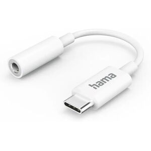 Hama USB-C Adapter to 3.5 mm Audio Jack - White Hama USB-C Adapter to 3.5 mm Audio Jack - White