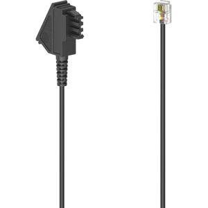 Hama 00300045 Telefonkabel - TAE-F-Stecker, 3 m, Schwarz Hama 00300045 Telefonkabel - TAE-F-Stecker, 3 m, Schwarz