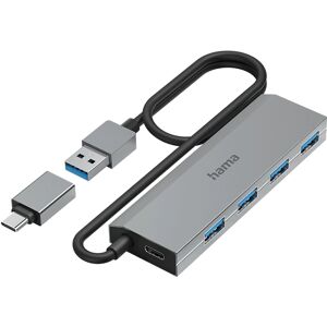 Hama 00200137 USB Hub - 7 Ports, USB 3.2 Gen 1, Type-A + Type-C - USB Hub Hama 00200137 USB Hub - 7 Ports, USB 3.2 Gen 1, Type-A + Type-C - USB Hub