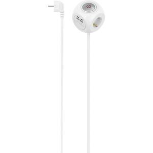 Hama Verlengsnoer - 1,4 m, 3 Stopcontacten, Wit Hama Verlengsnoer - 1,4 m, 3 Stopcontacten, Wit